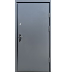 Двері Метал-метал з притвором Сіра Металеві